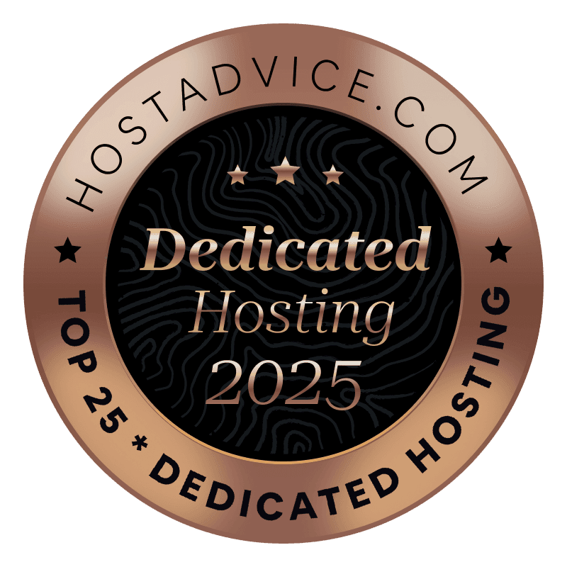 top 25 top dedicated hosting winners 2025