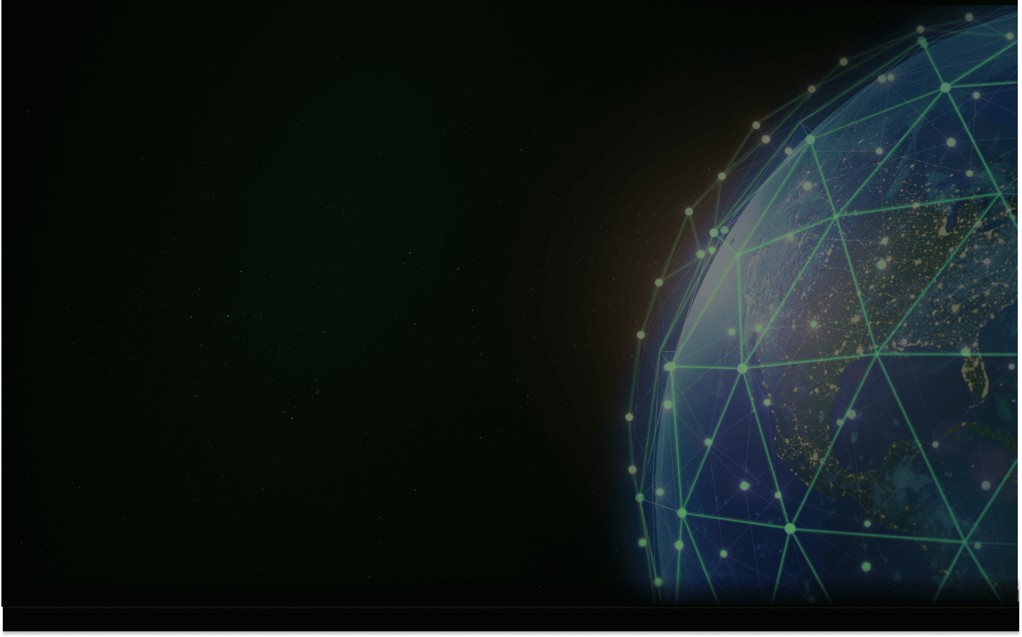 Background globe and space
