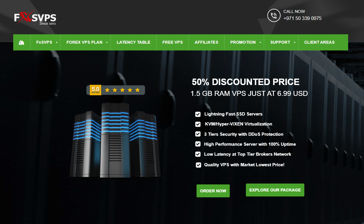 FxSVPS provedora de Forex VPS