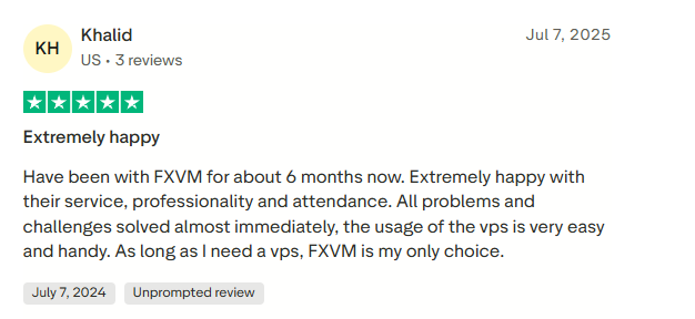 fxvm avaliação positiva