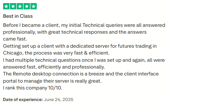 feedback positivo da tradingfxvps