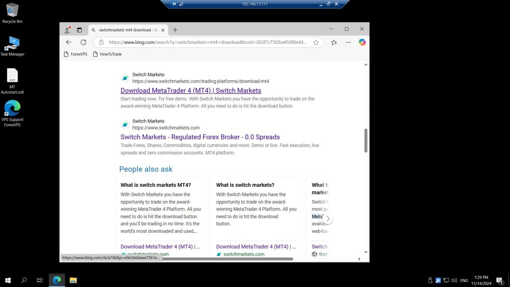 Bing search results for broker MT4 download page