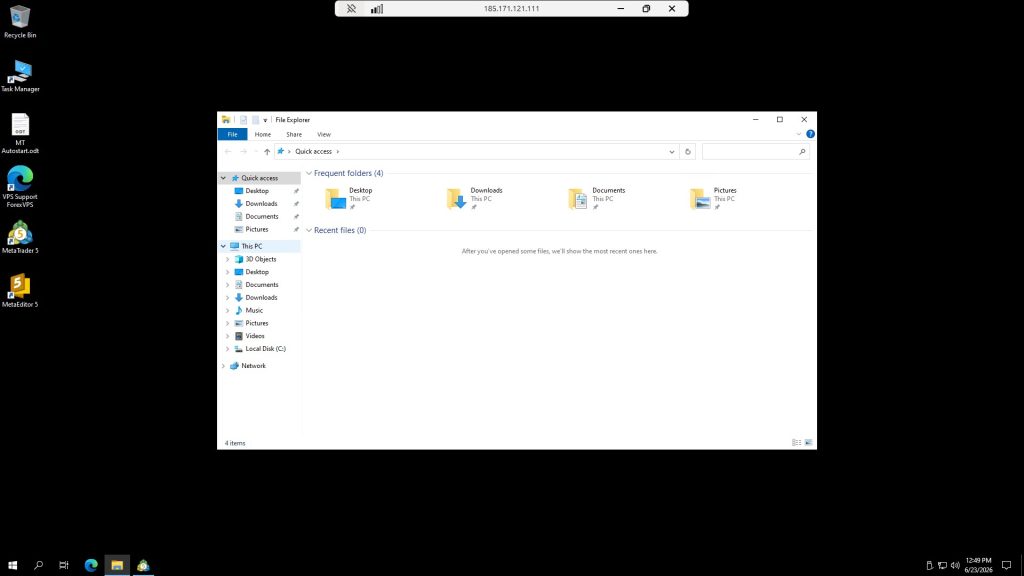 File Explorer window with This PC highlighted in sidebar