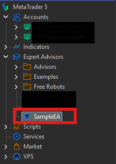 How to Install a Forex Trading Robot in MT5 step 3