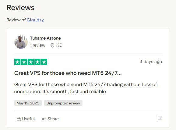 Cloudzy feedback
