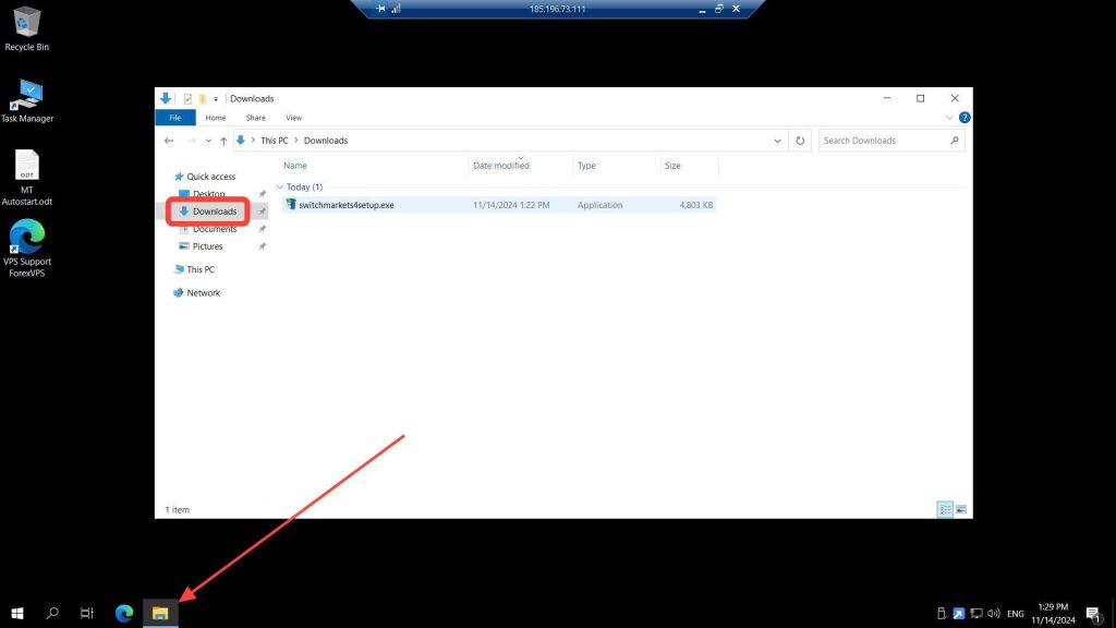 Switch Markets MetaTrader 4 Terminal Setup license agreement